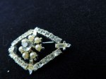 diamond pearls brooch